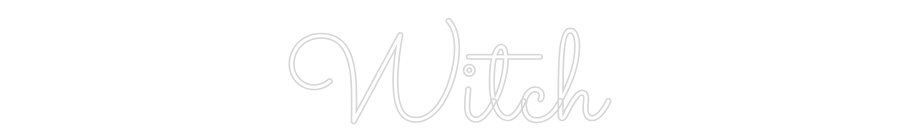 Custom Neon Text - Witch