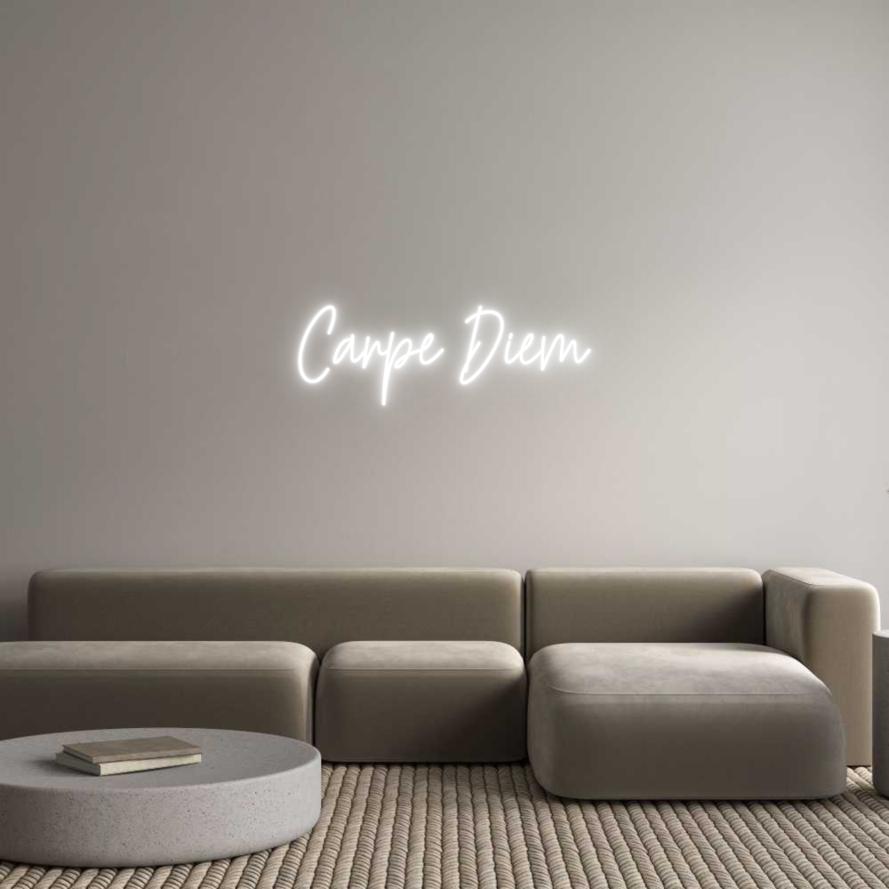 Custom Neon Text - Carpe Diem