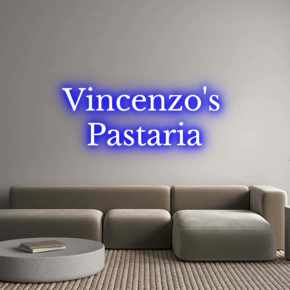 Custom Neon Text - Vincenzo's
...