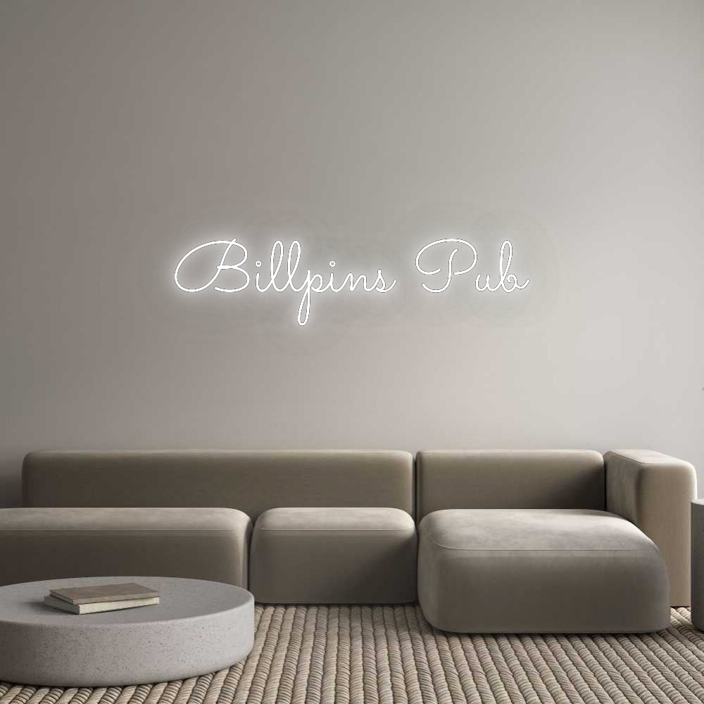 Custom Neon: Billpins Pub