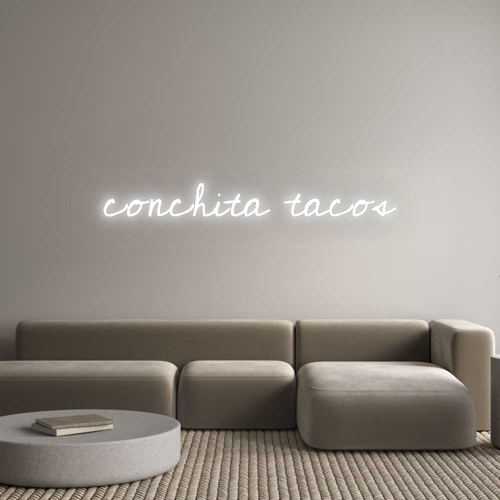 Custom Neon: conchita tacos