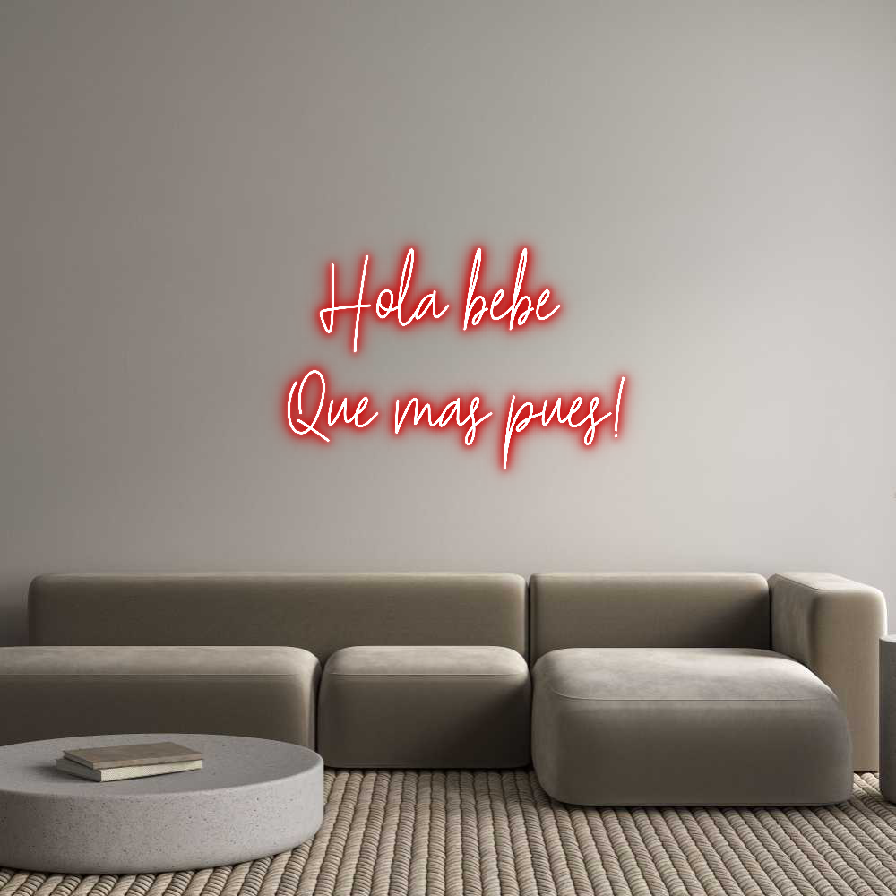 Custom Neon Text - Hola bebe
...