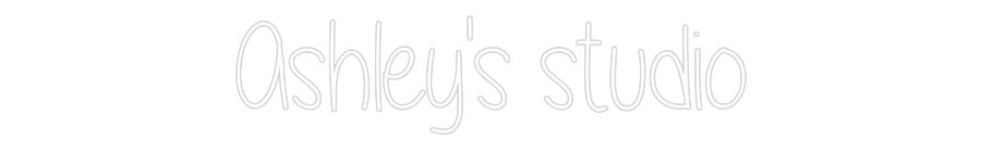 Custom Neon: Ashley's studio