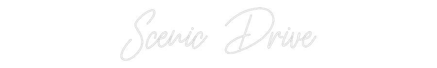 Custom Neon Text - Scenic Drive