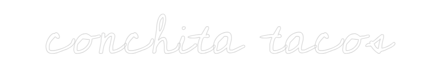 Custom Neon: conchita tacos