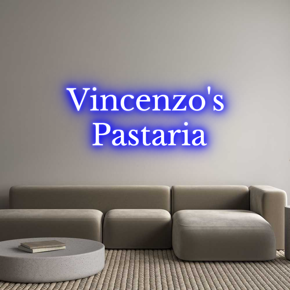 Custom Neon Text - Vincenzo's
...