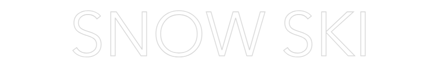 Custom Neon: SNOW SKI