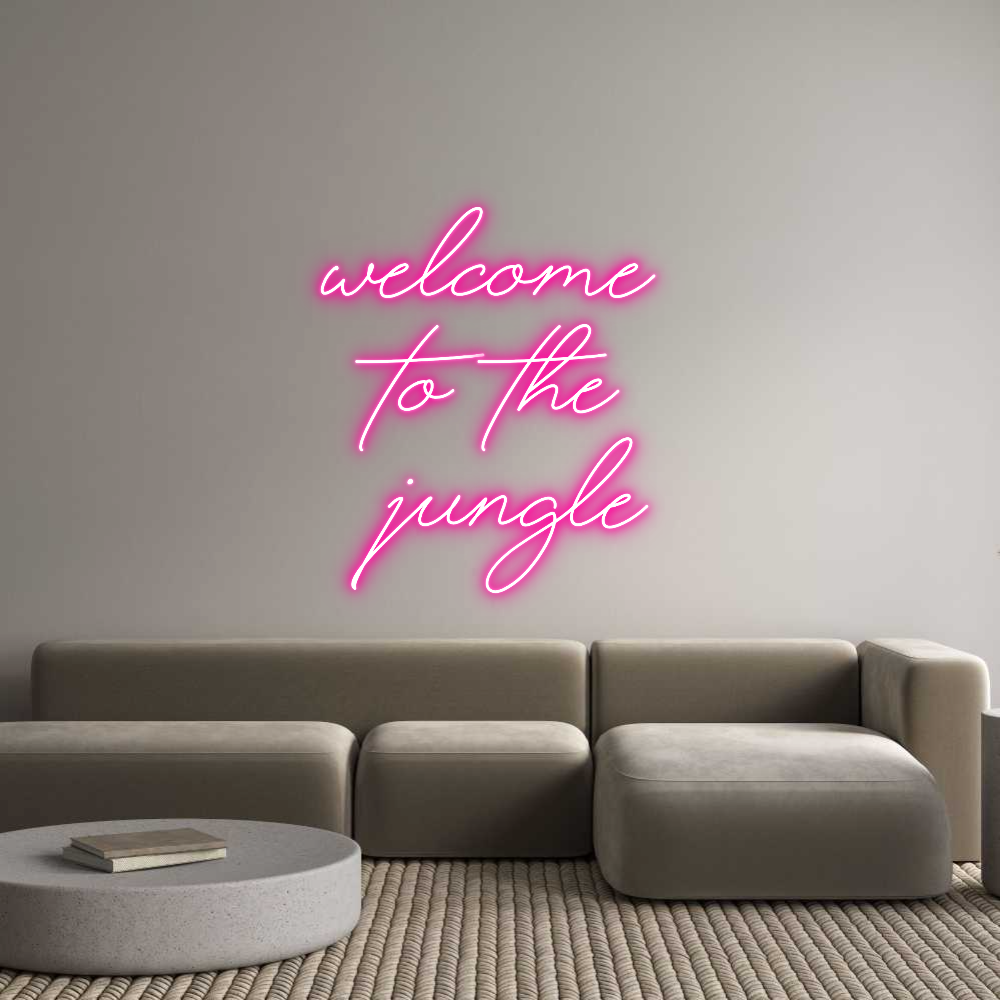 Custom Neon Text - WELCOME
TO ...