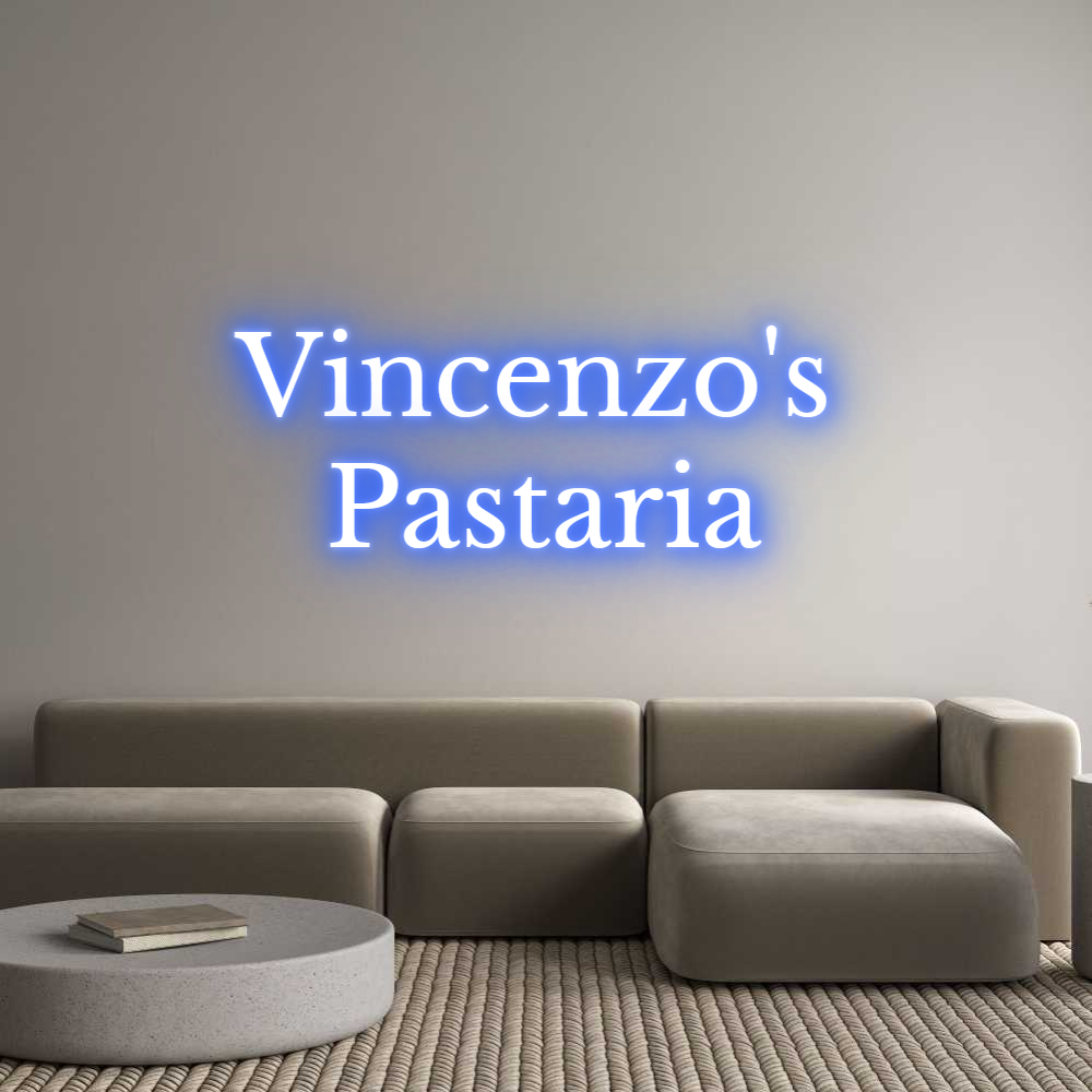 Custom Neon Text - Vincenzo's
...
