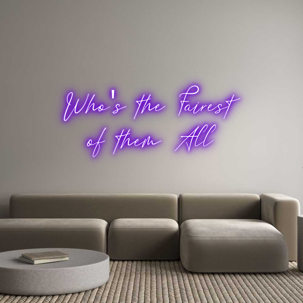 Custom Neon Text - Who's the Fai...