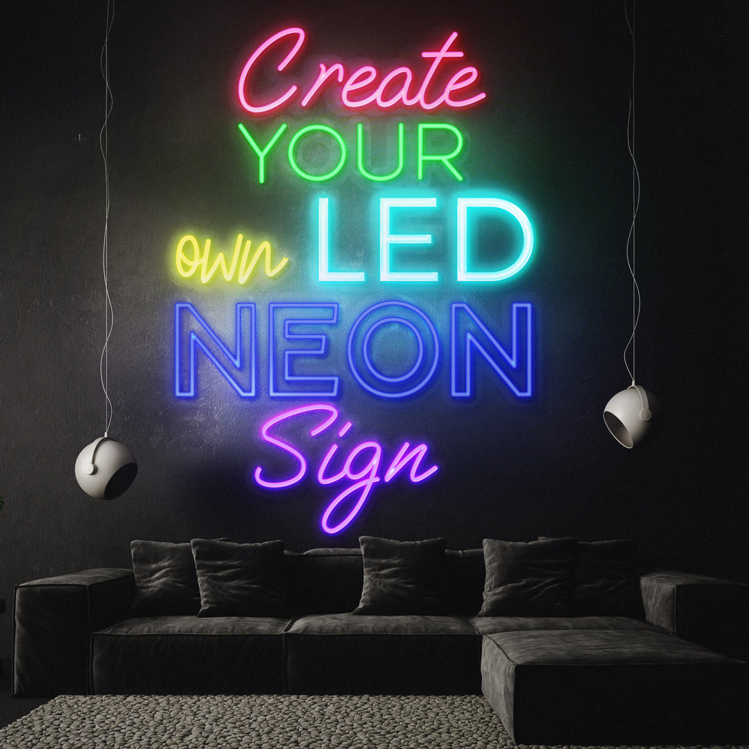 Neon Lights For Room - Custom Neon Wall Sign - Guaranteed Safety & Durability - Personalised Text - 3 Year Warranty