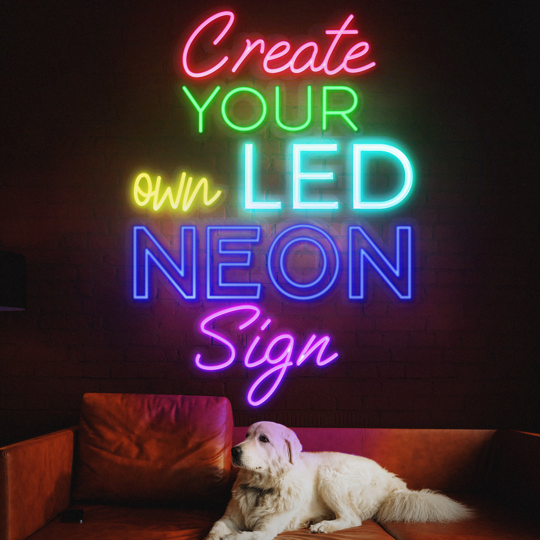 Neon Lights For Room - Custom Neon Wall Sign - Guaranteed Safety & Durability - Personalised Text - 3 Year Warranty