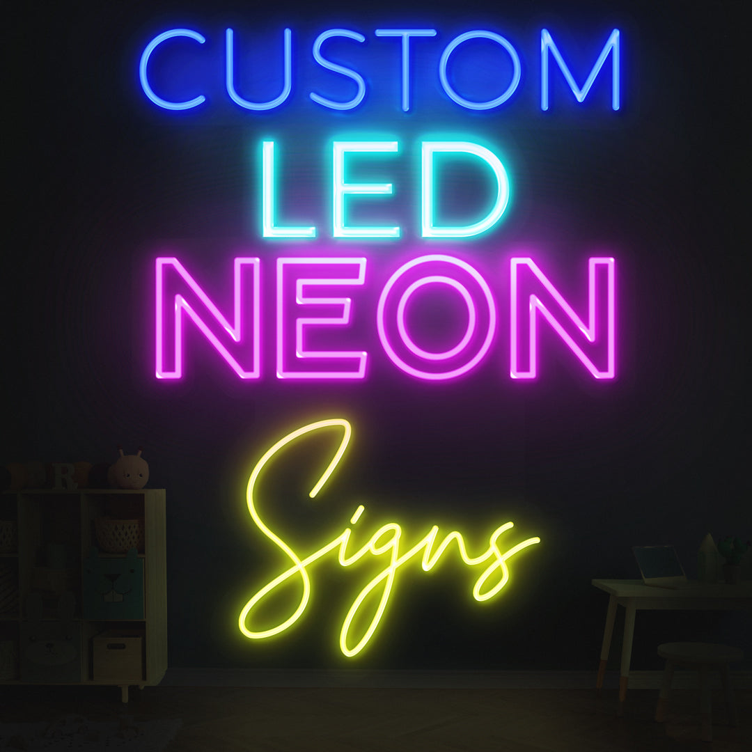 Neon Lights For Room - Custom Neon Wall Sign - Guaranteed Safety & Durability - Personalised Text - 3 Year Warranty