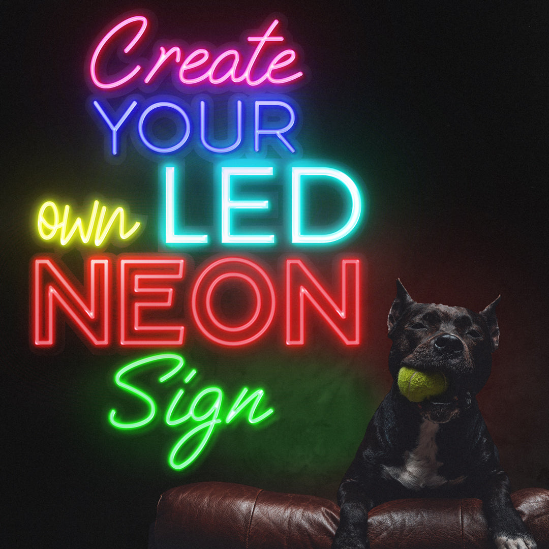Custom Neon Signs - Neon LED Lights For Indoor and Outdoor - High Quality Personalised Text - 3 Year Warranty