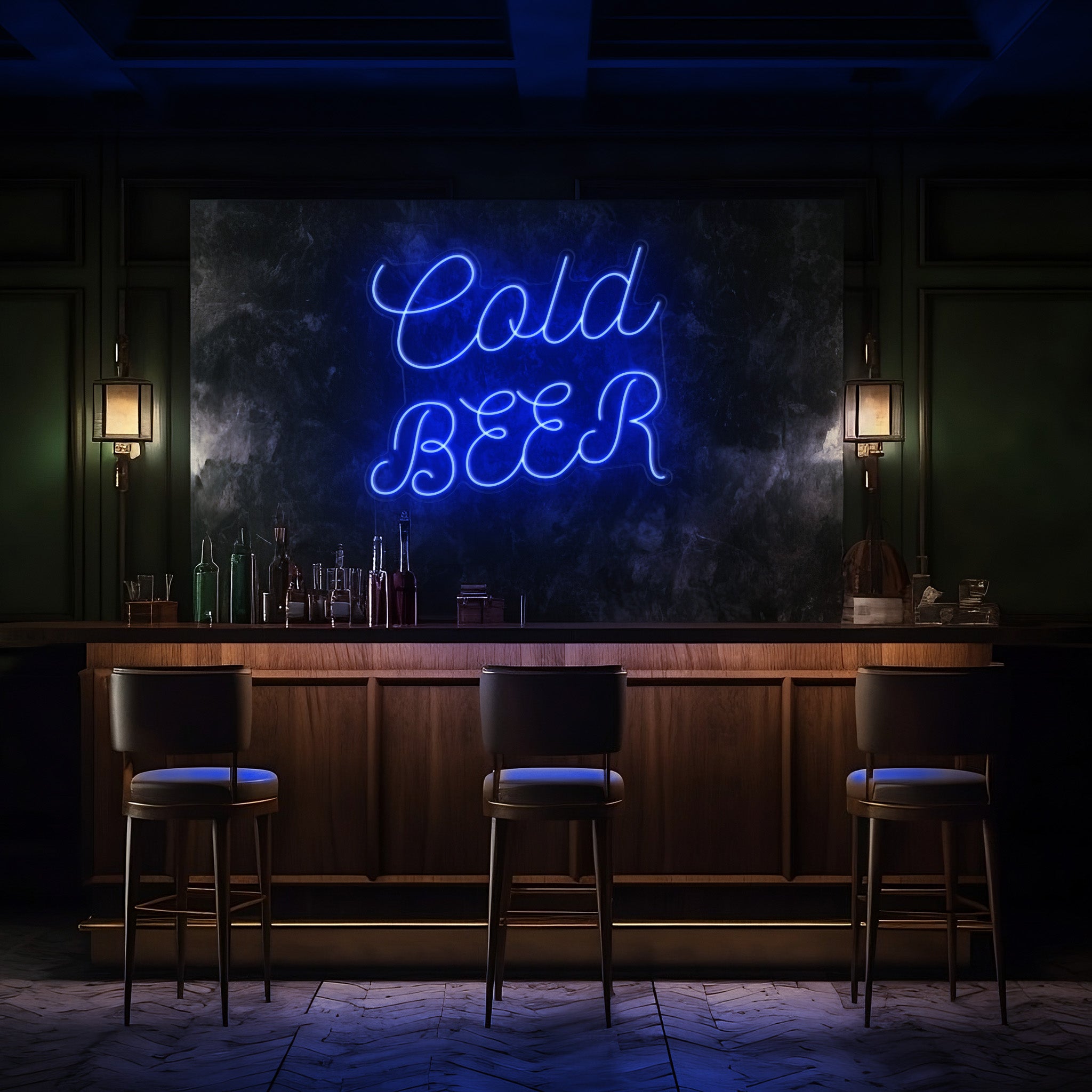 Cold Beer Cursive LED Neon Sign!
