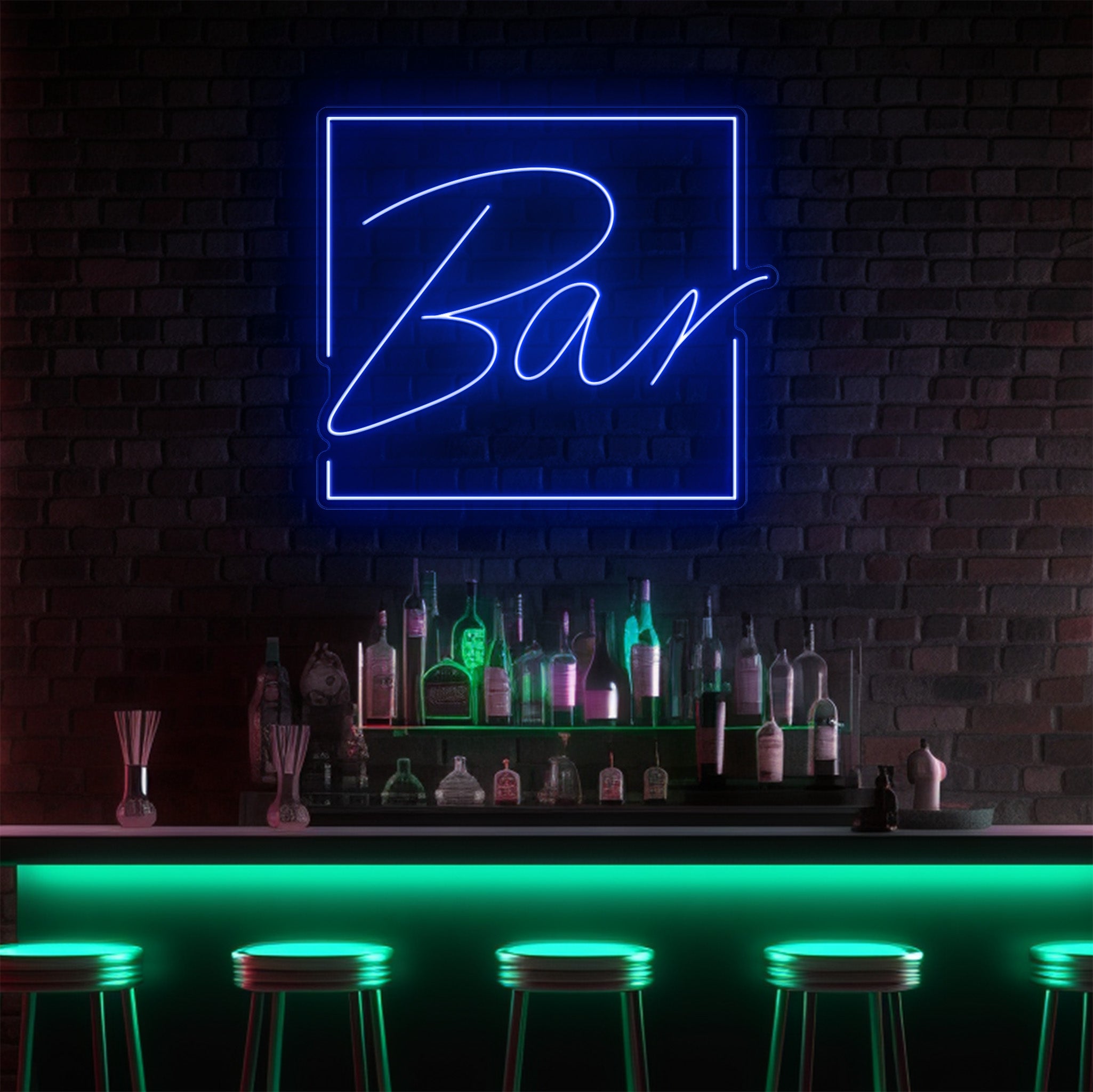 Bar Square LED Neon Sign!