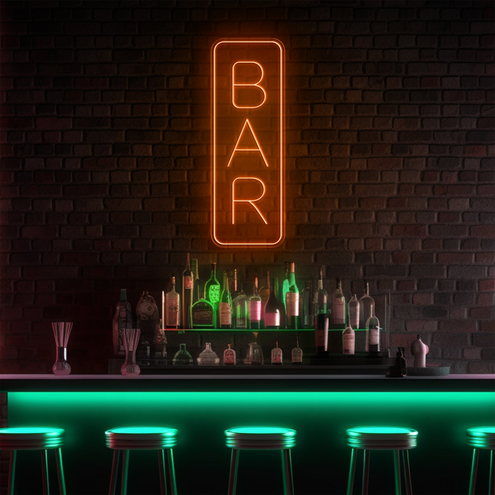 Bar Vertical LED Neon Sign!