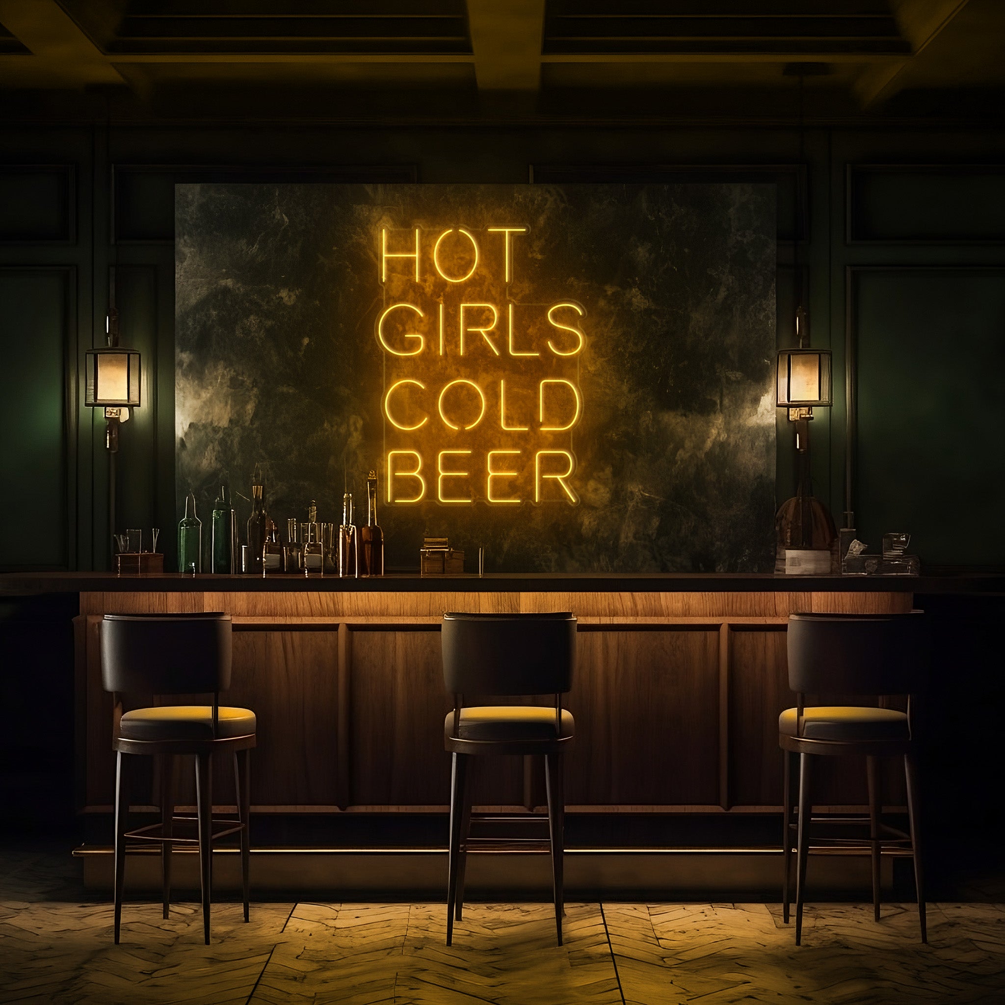 Hot Girls Cold Beer LED Neon Sign!