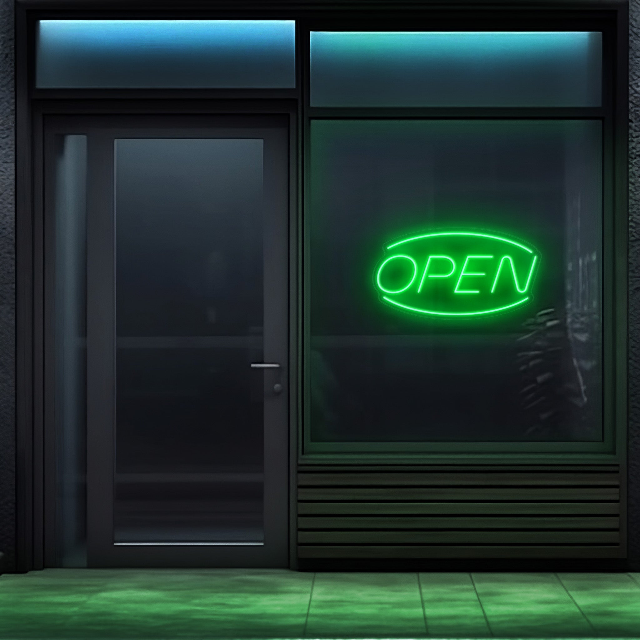 Open Oval LED Neon Sign!