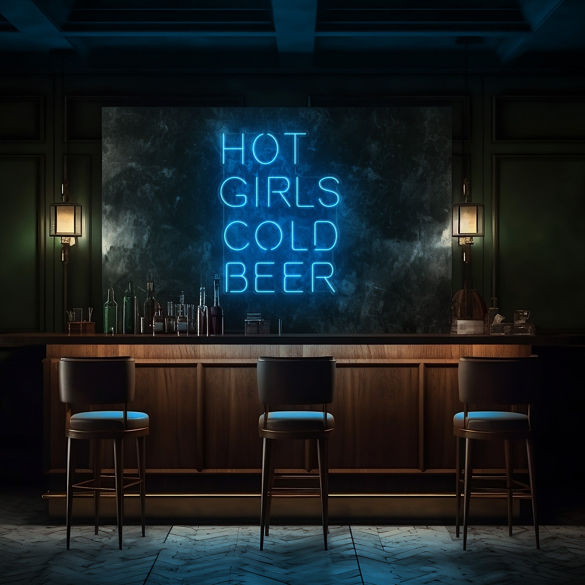 Hot Girls Cold Beer LED Neon Sign!