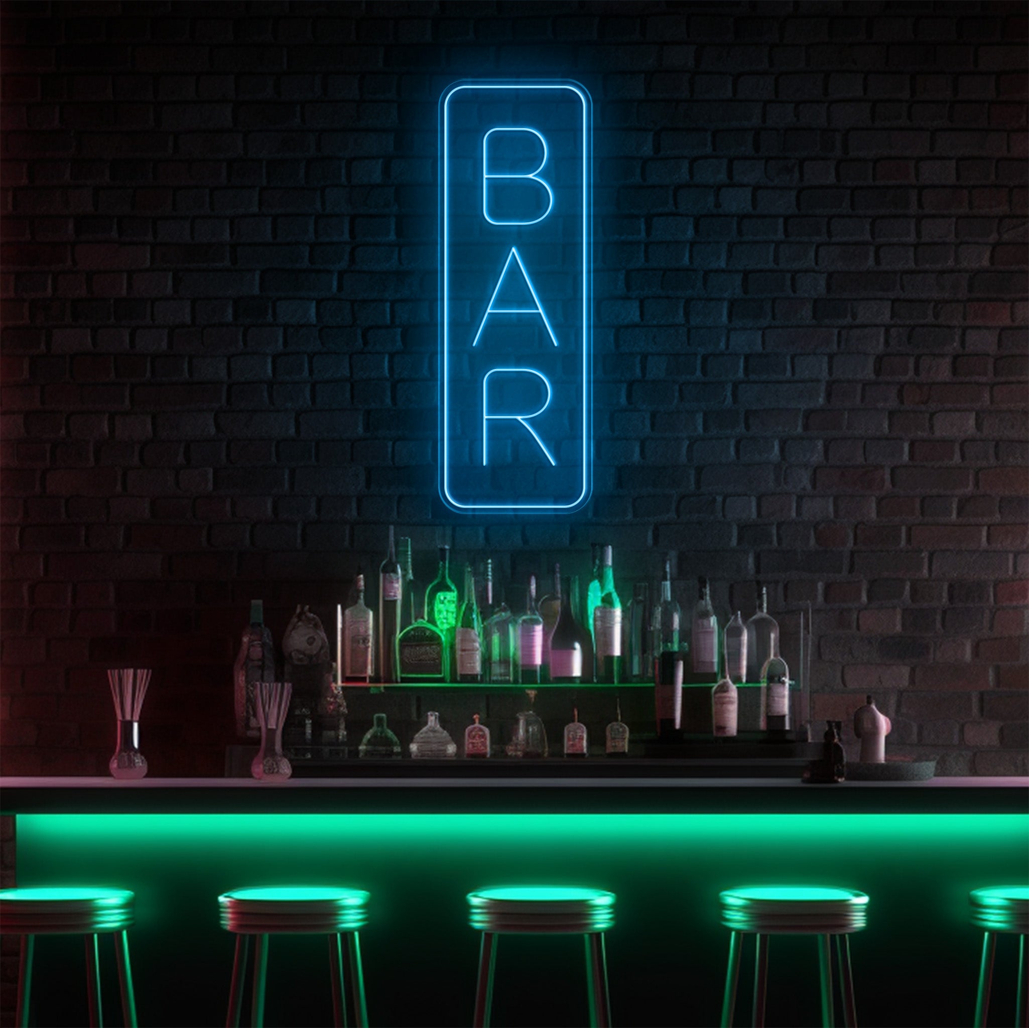 Bar Vertical LED Neon Sign!