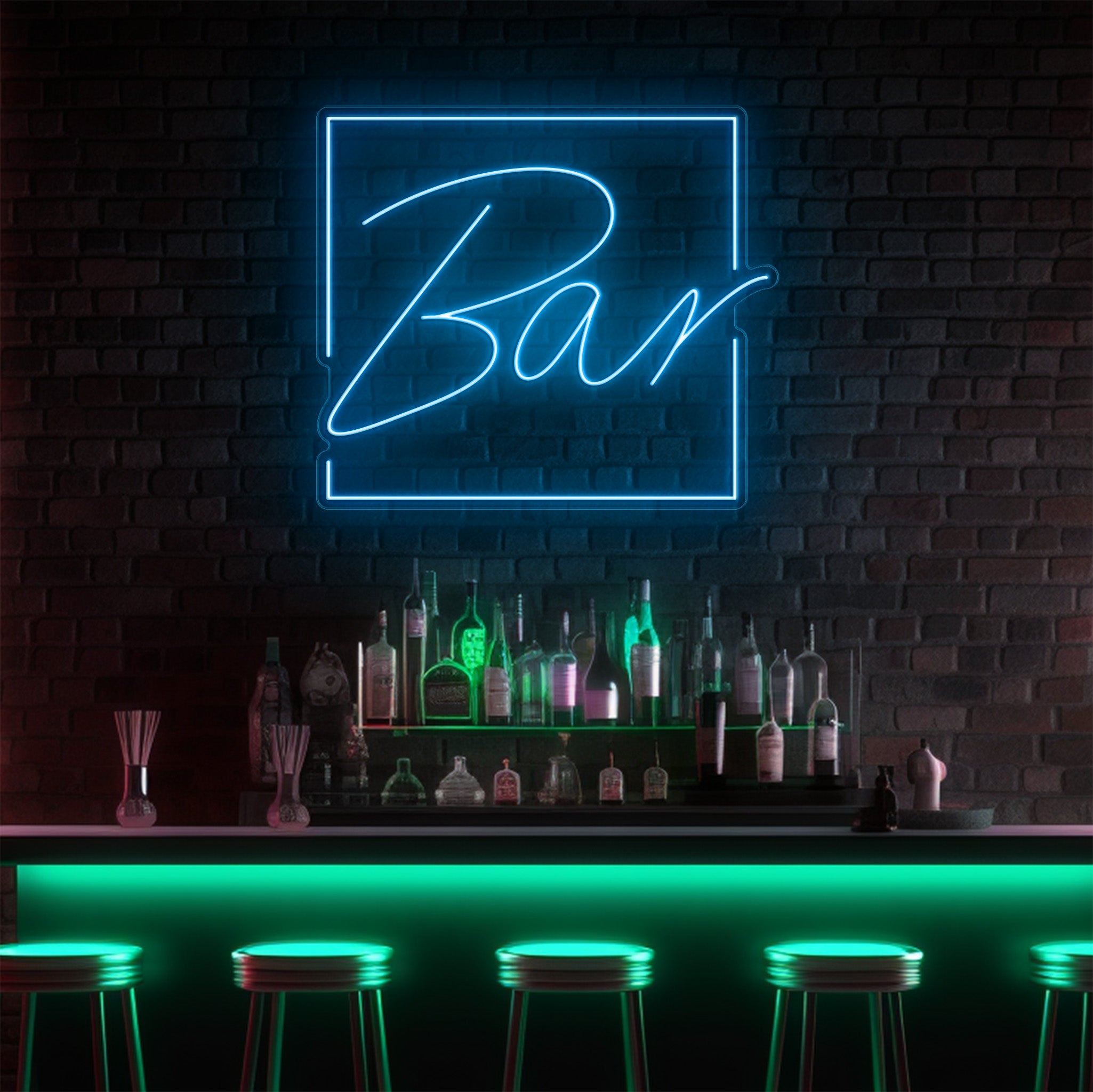 Bar Square LED Neon Sign!