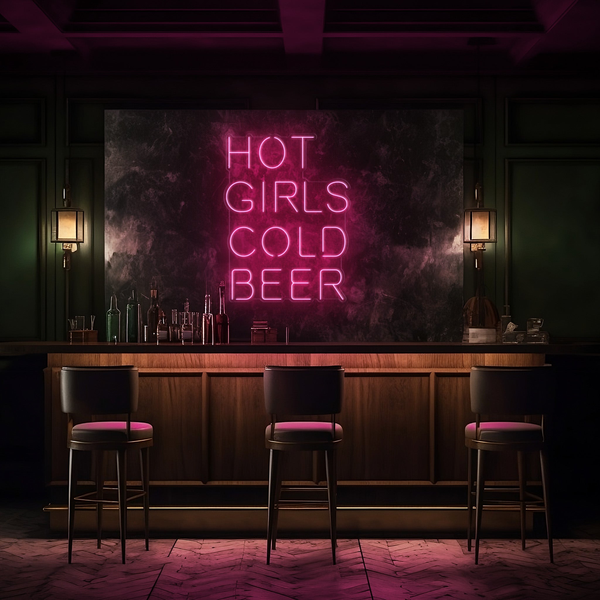 Hot Girls Cold Beer LED Neon Sign!