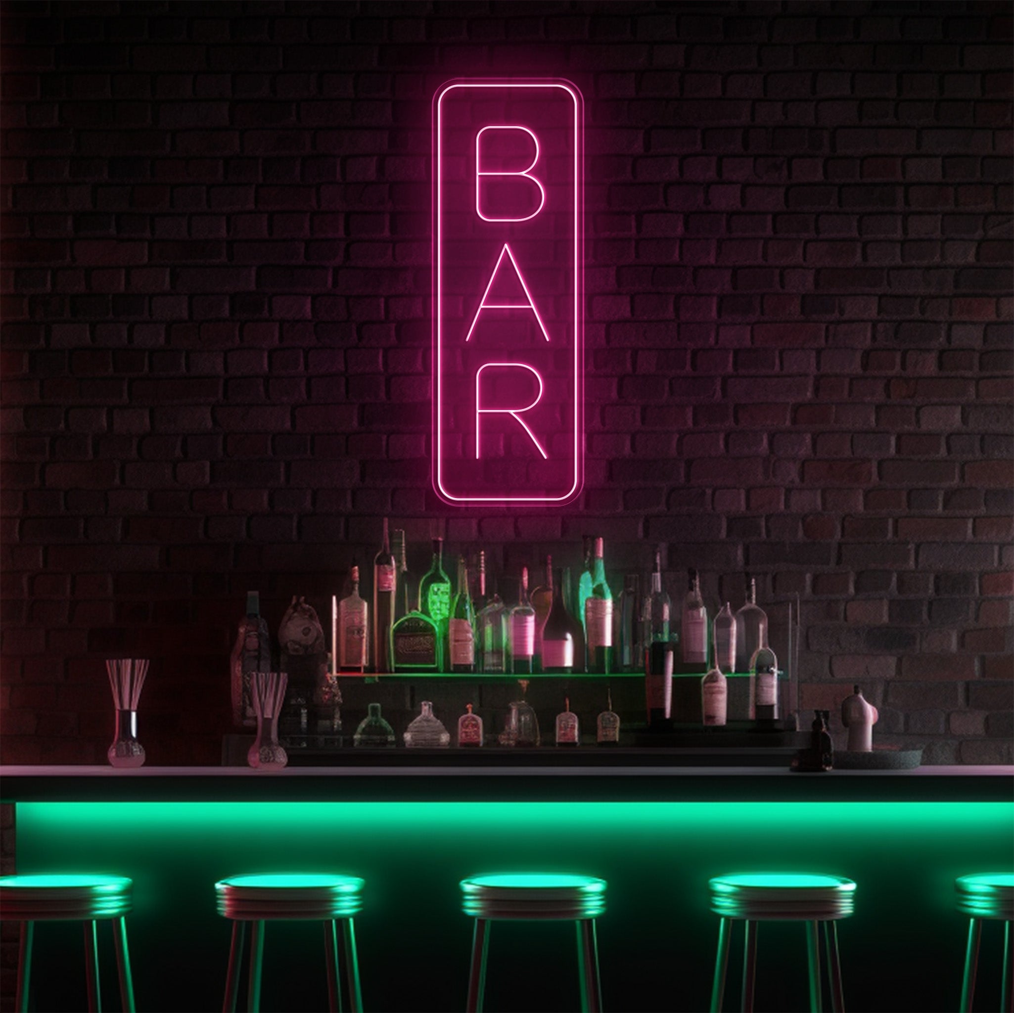 Bar Vertical LED Neon Sign!