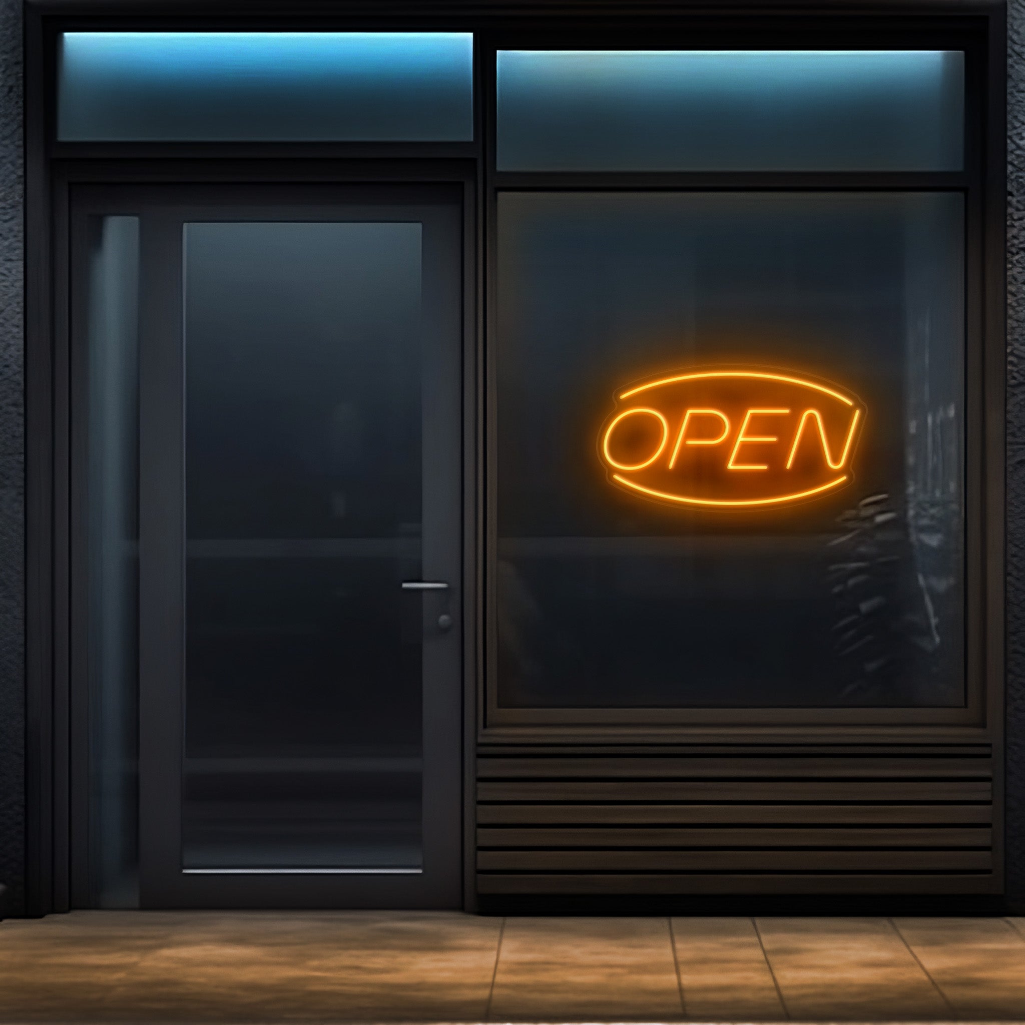 Open Oval LED Neon Sign!