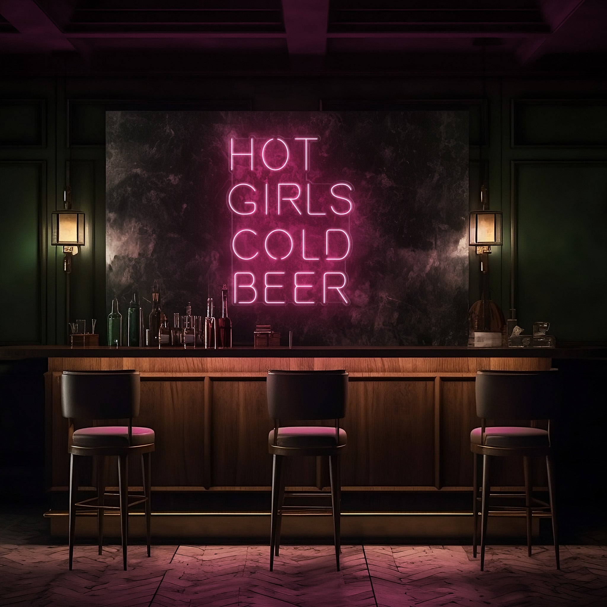 Hot Girls Cold Beer LED Neon Sign!