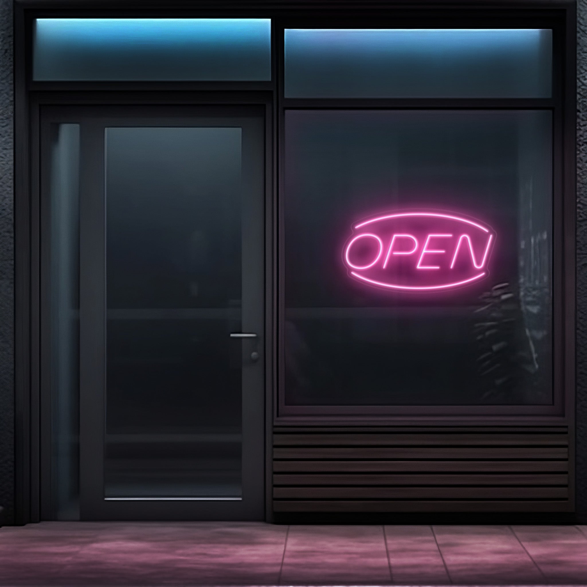 Open Oval LED Neon Sign!