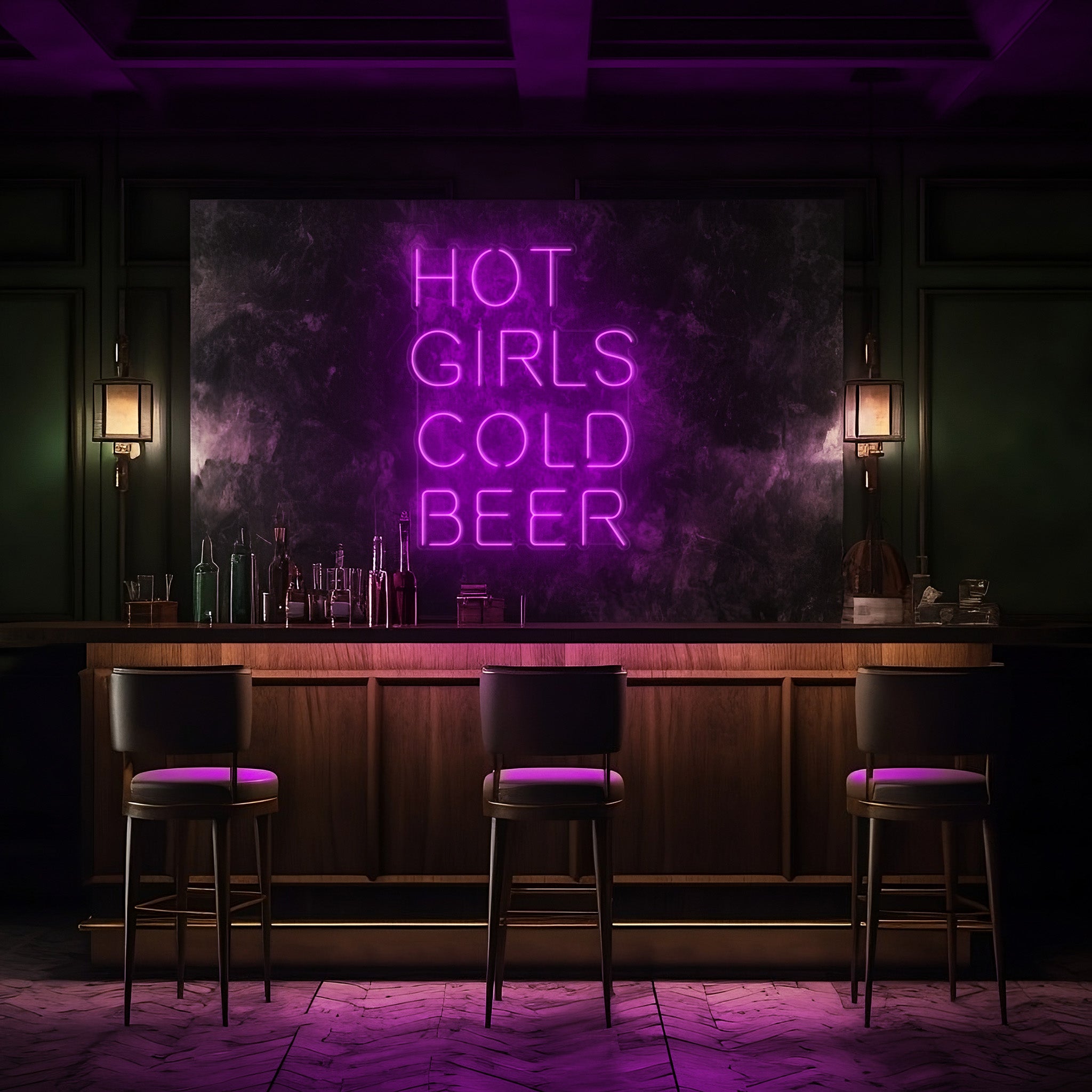 Hot Girls Cold Beer LED Neon Sign!