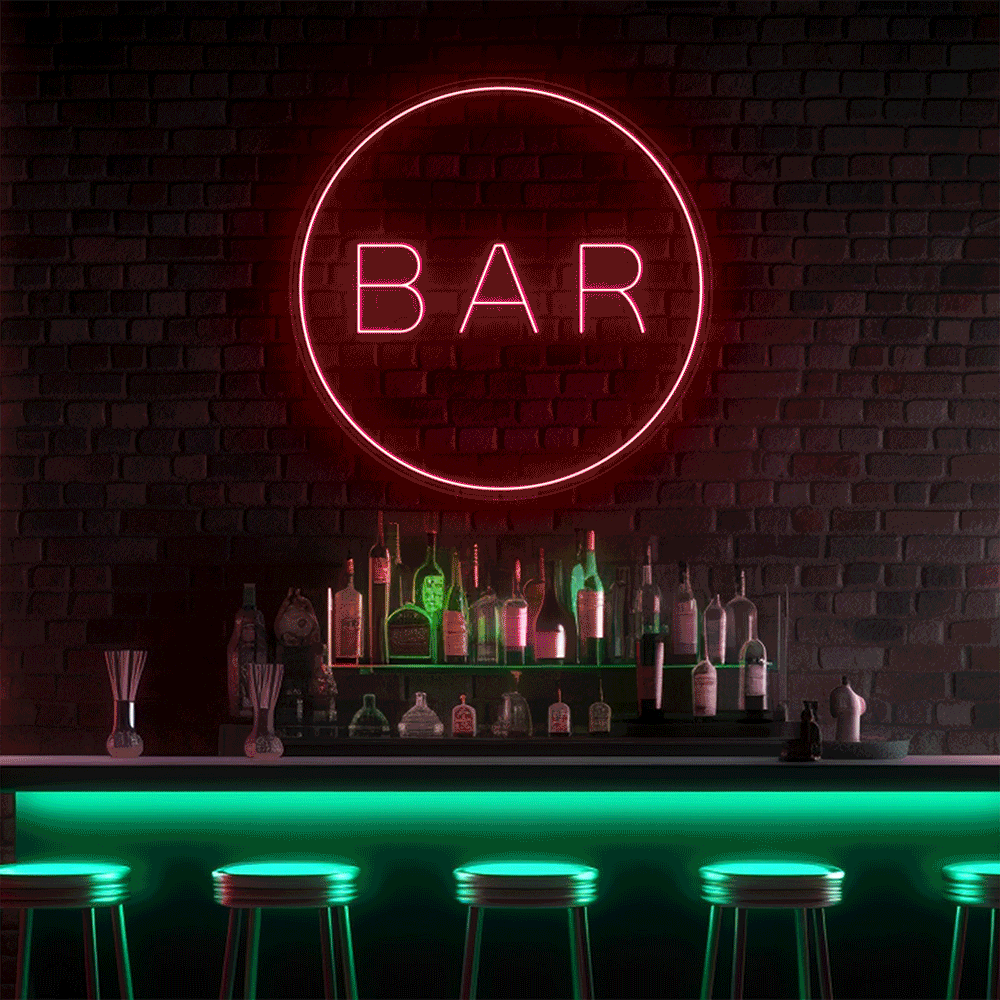 Bar Circle LED Neon!