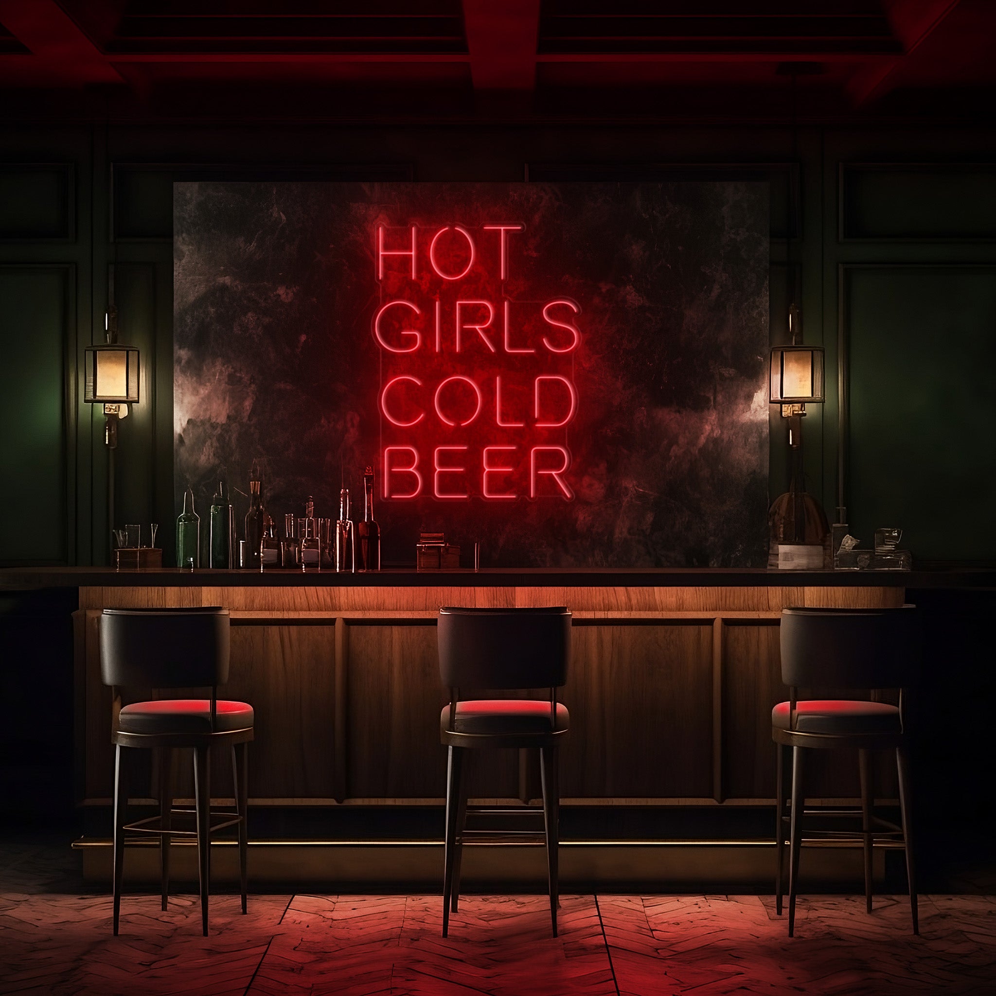 Hot Girls Cold Beer LED Neon Sign!