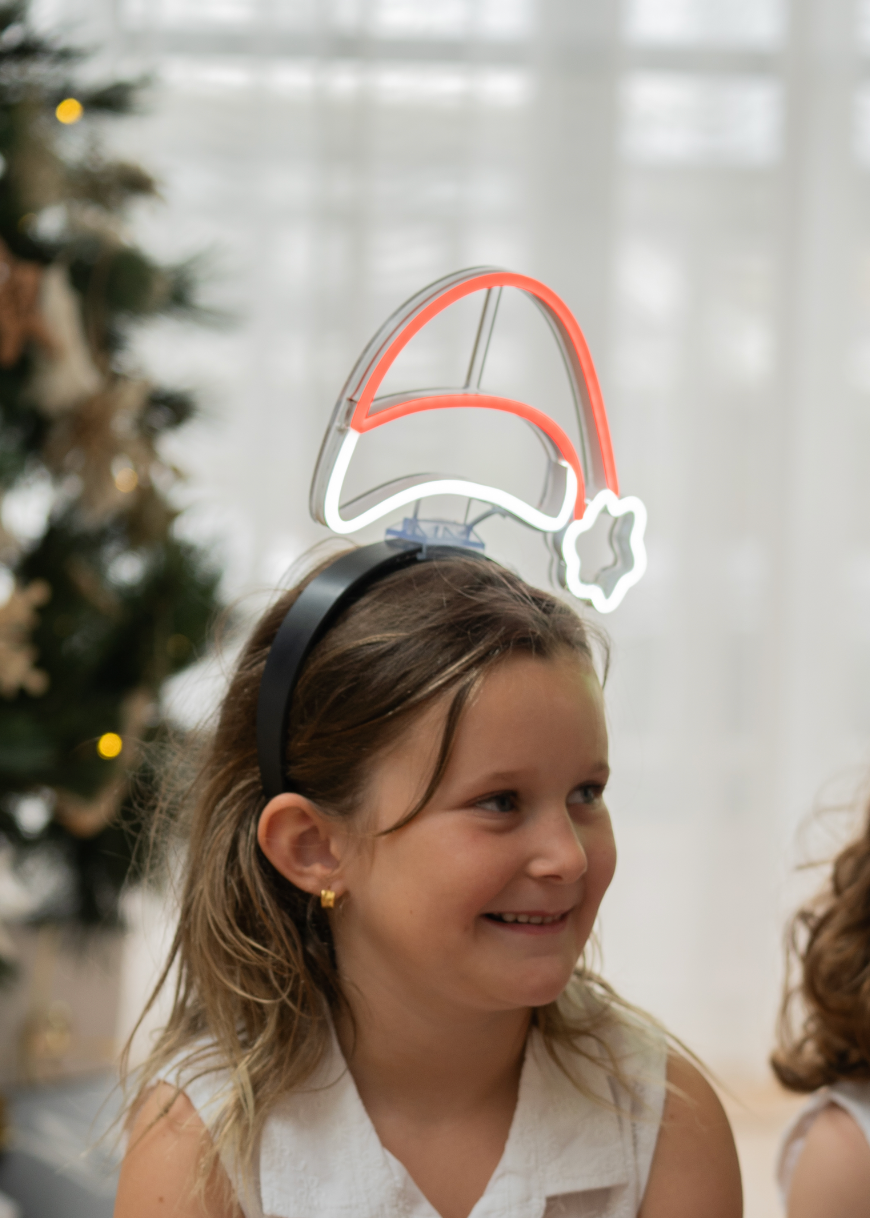 Santa Hat - Christmas Neon Headband!