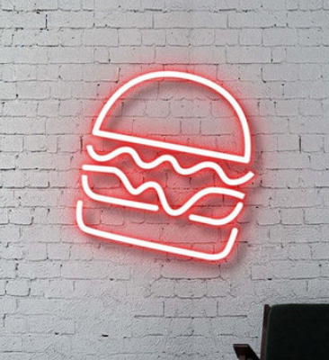 Hearty Burger LED Neon Sign!