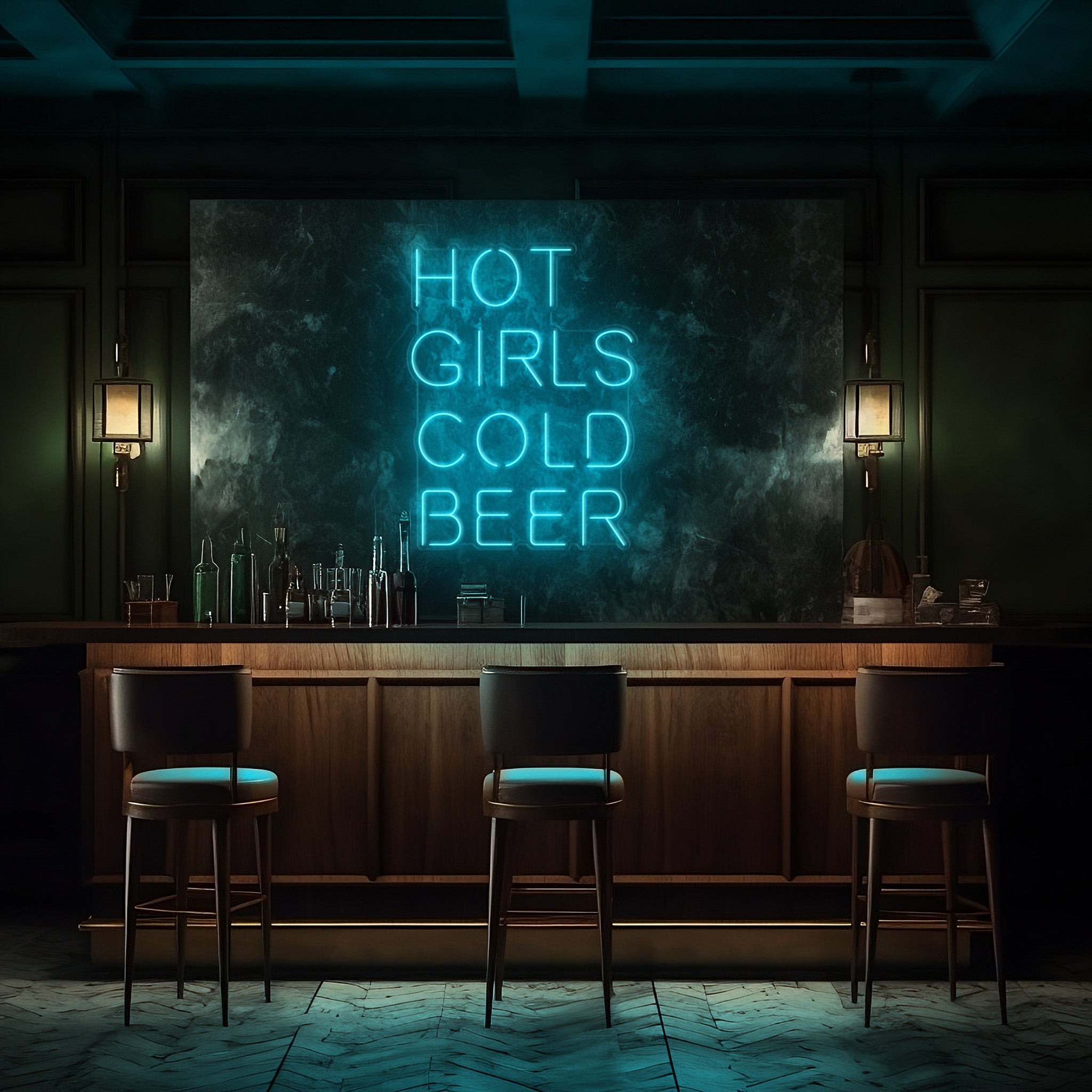 Hot Girls Cold Beer LED Neon Sign!
