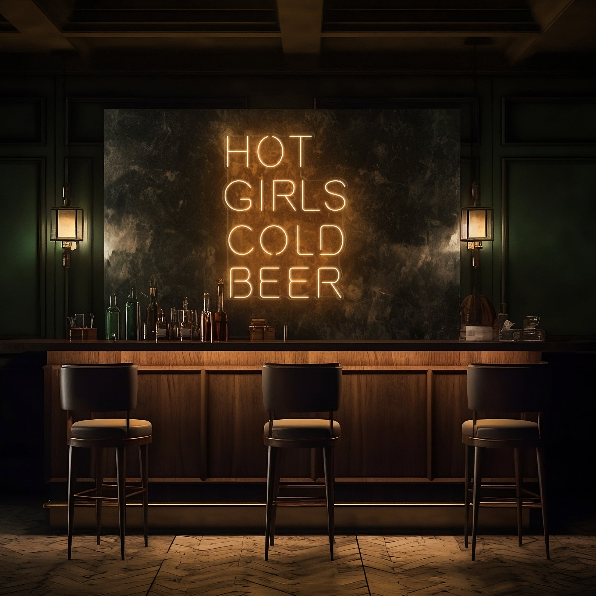 Hot Girls Cold Beer LED Neon Sign!