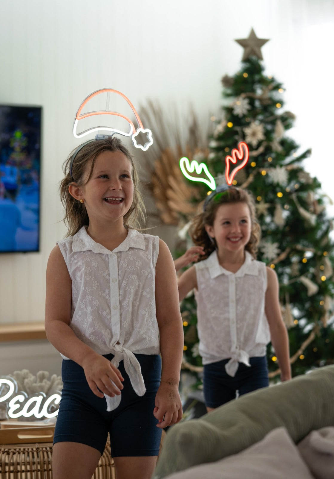 Santa Hat - Christmas Neon Headband!