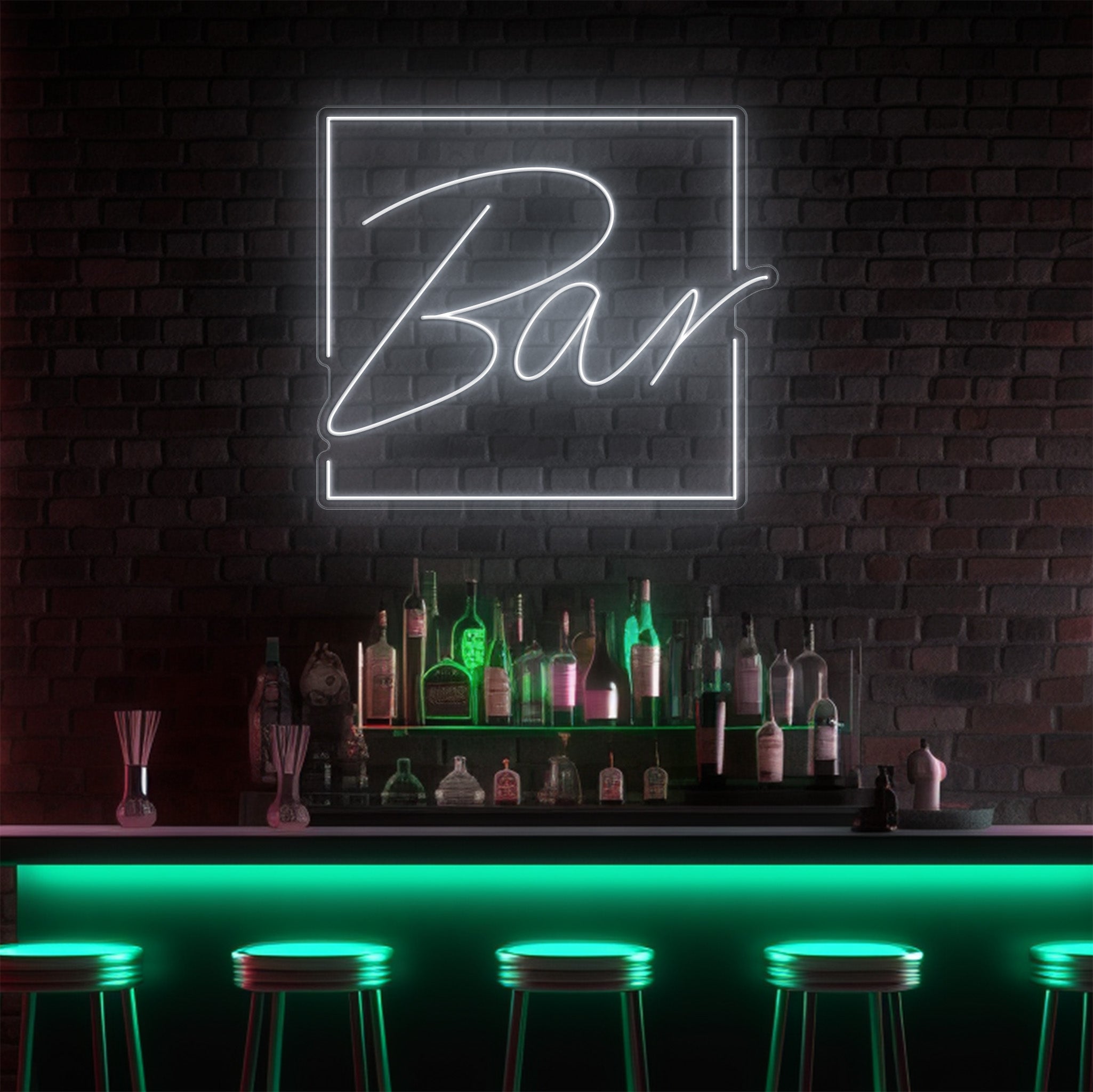 Bar Square LED Neon Sign!