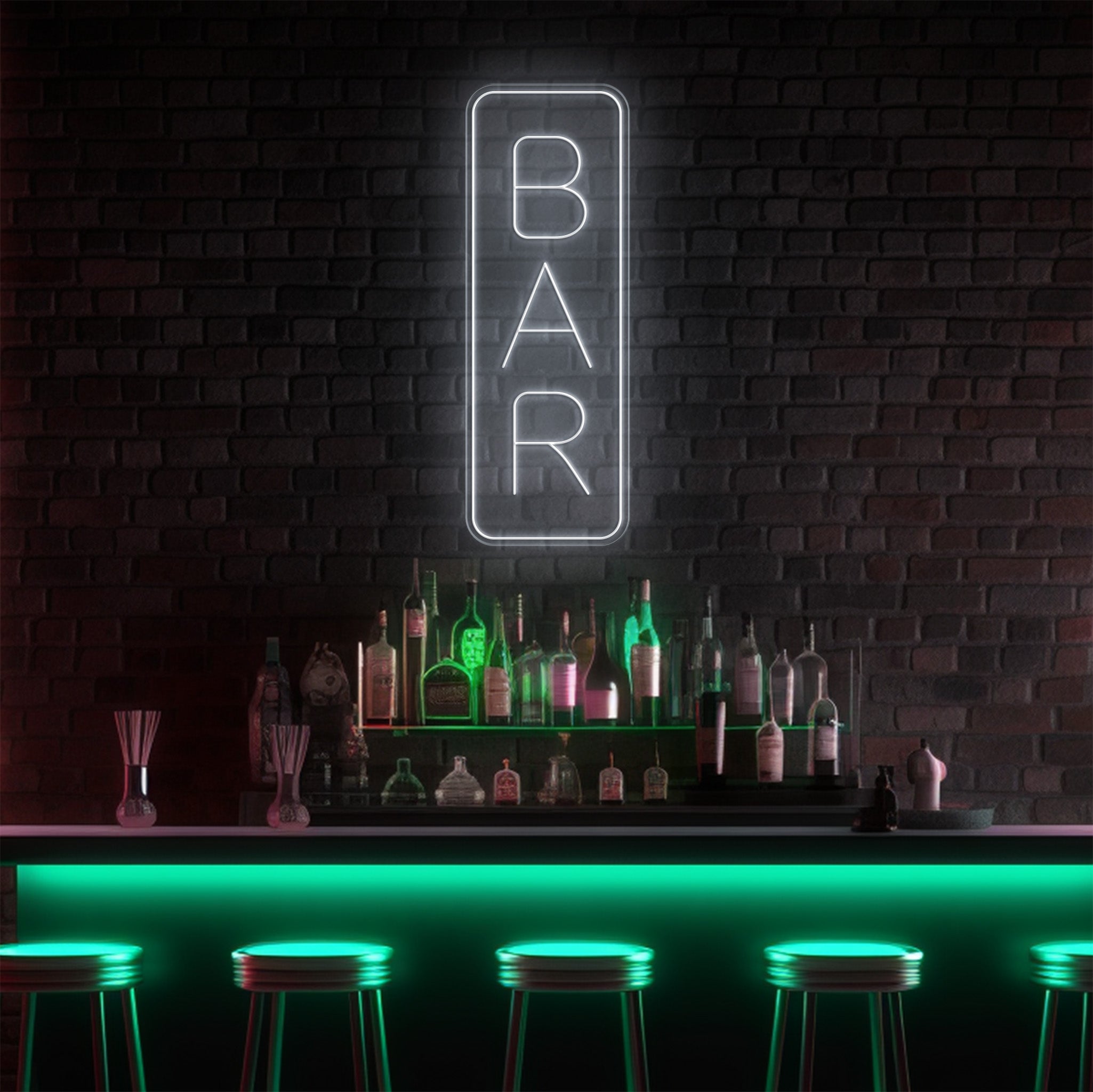 Bar Vertical LED Neon Sign!