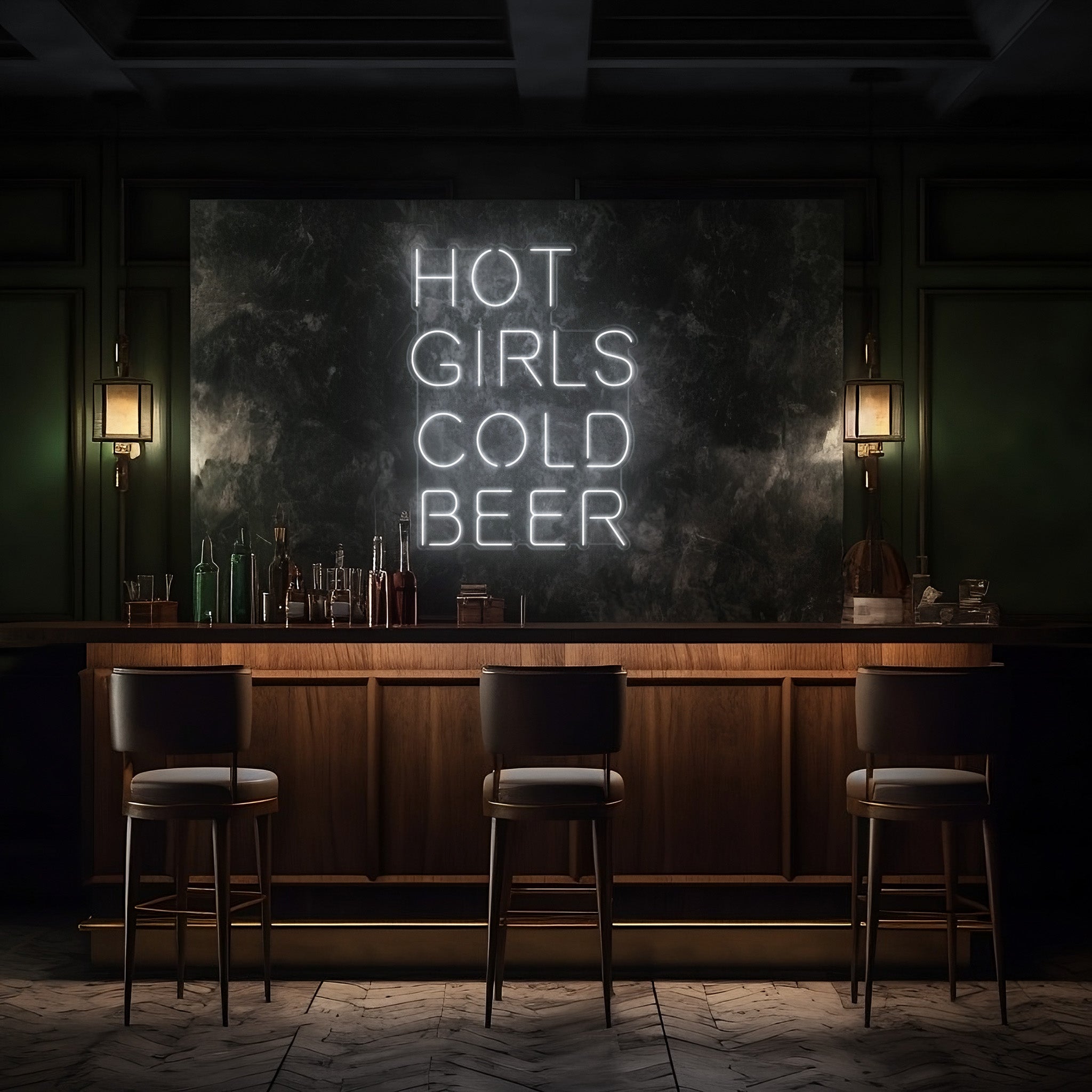 Hot Girls Cold Beer LED Neon Sign!