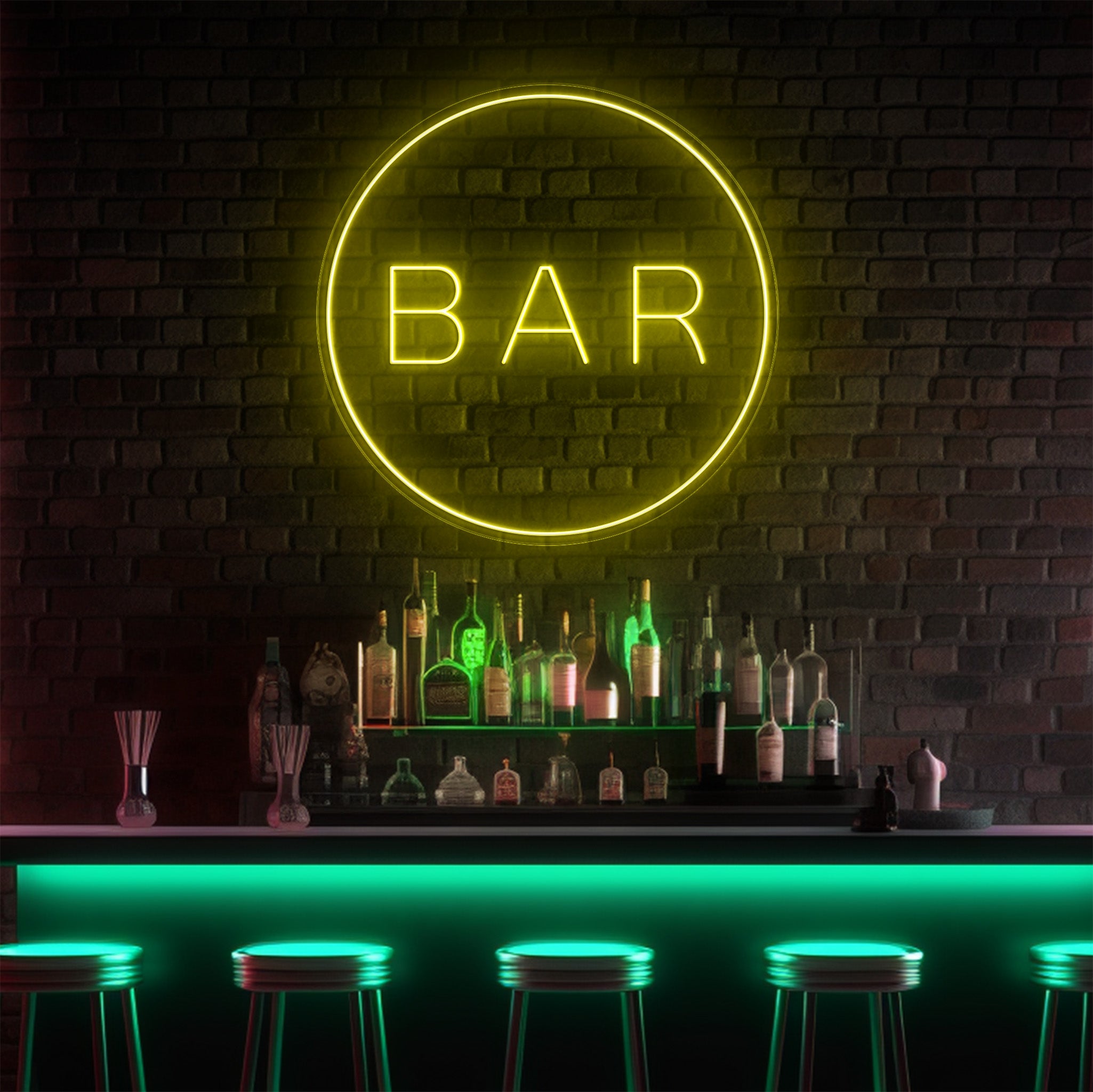 Bar Circle LED Neon!