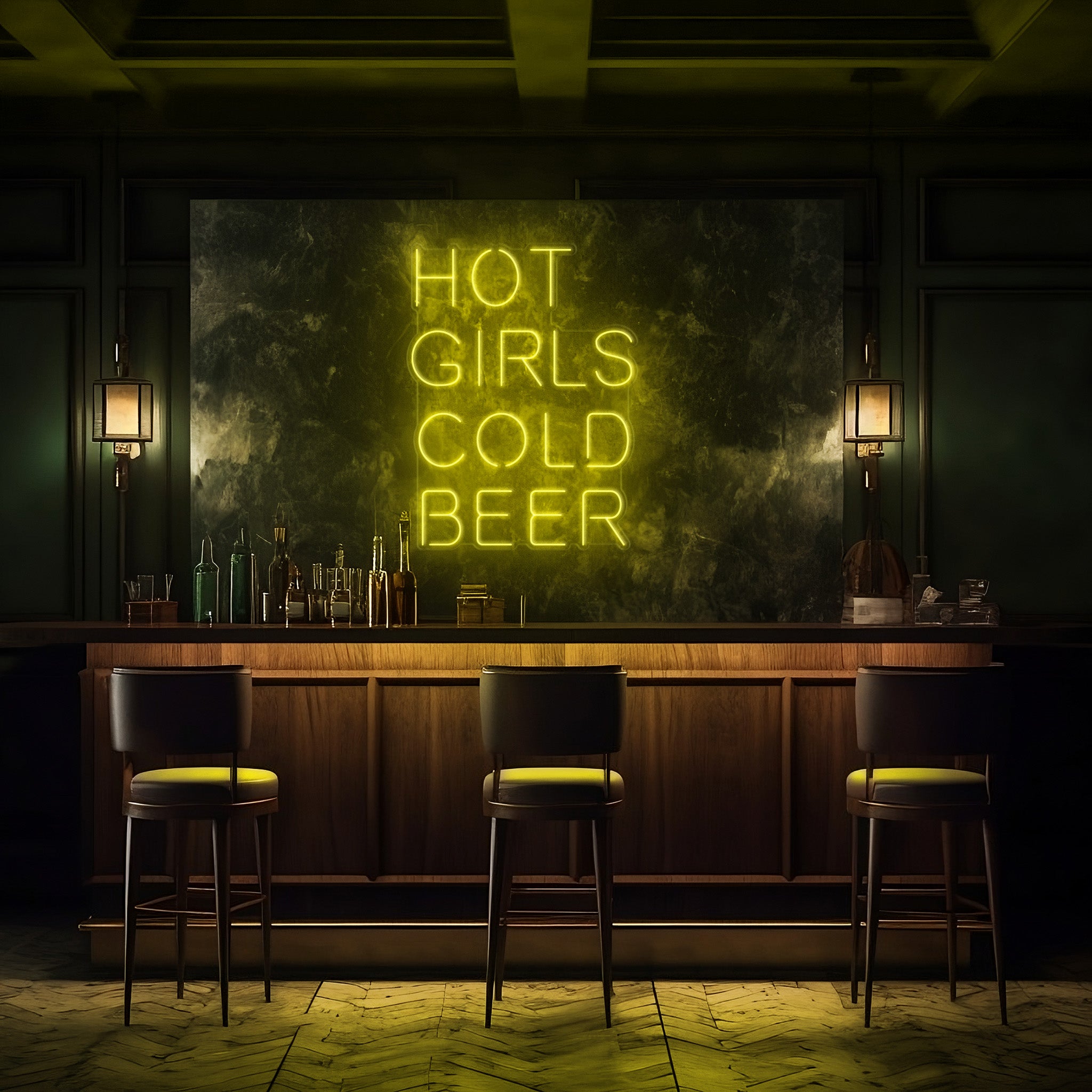 Hot Girls Cold Beer LED Neon Sign!