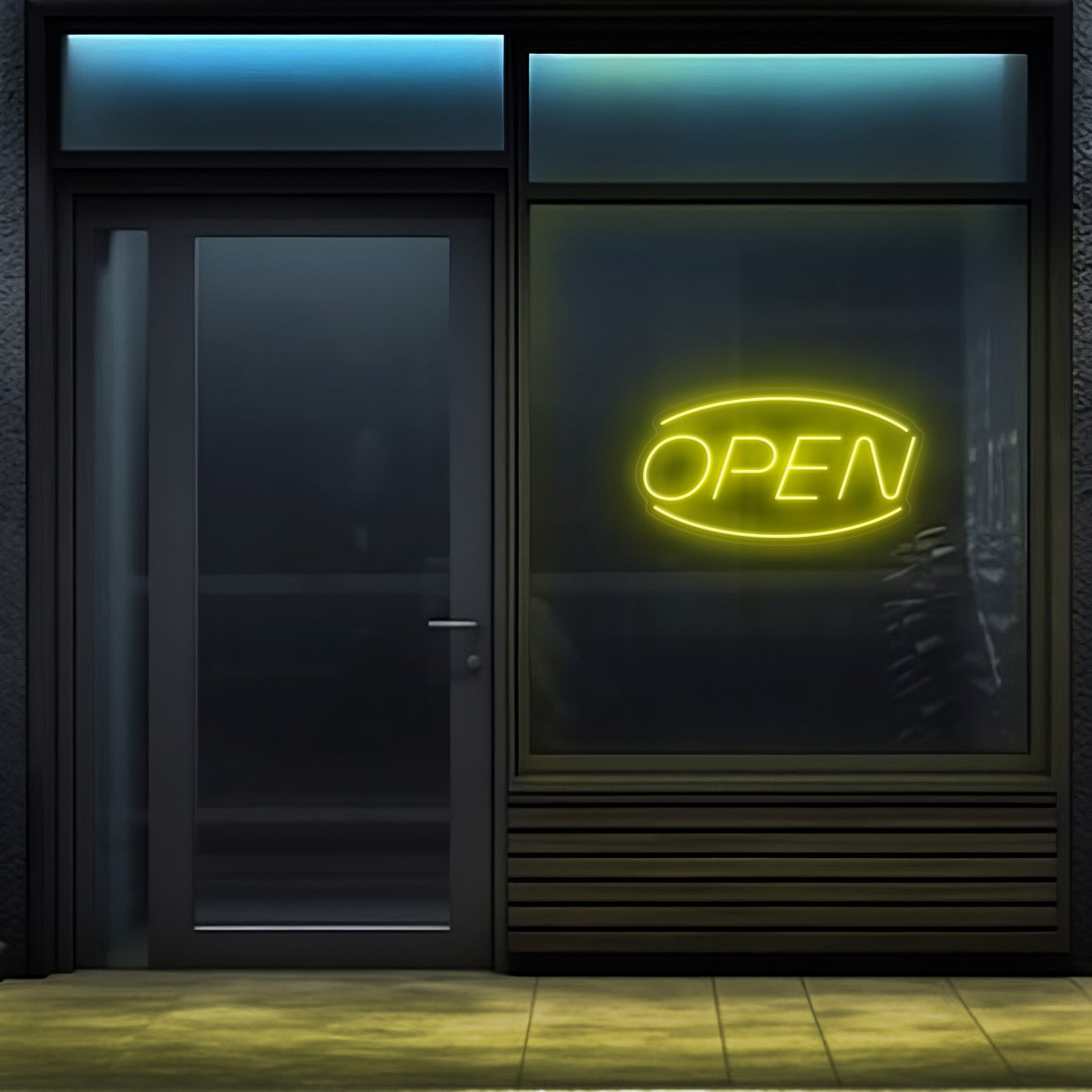 Open Oval LED Neon Sign!