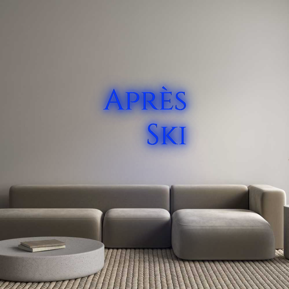 Custom Neon: Après
Ski