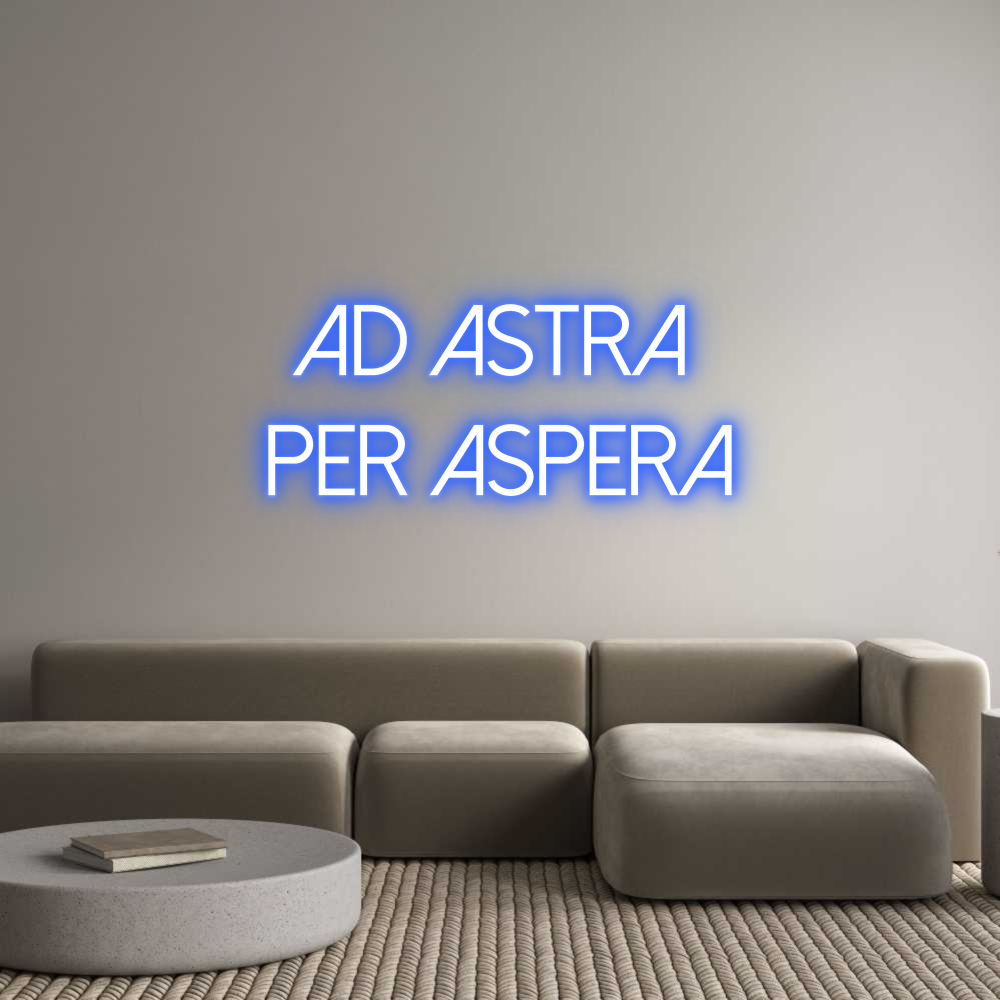 Custom Neon Text - Ad astra
pe...