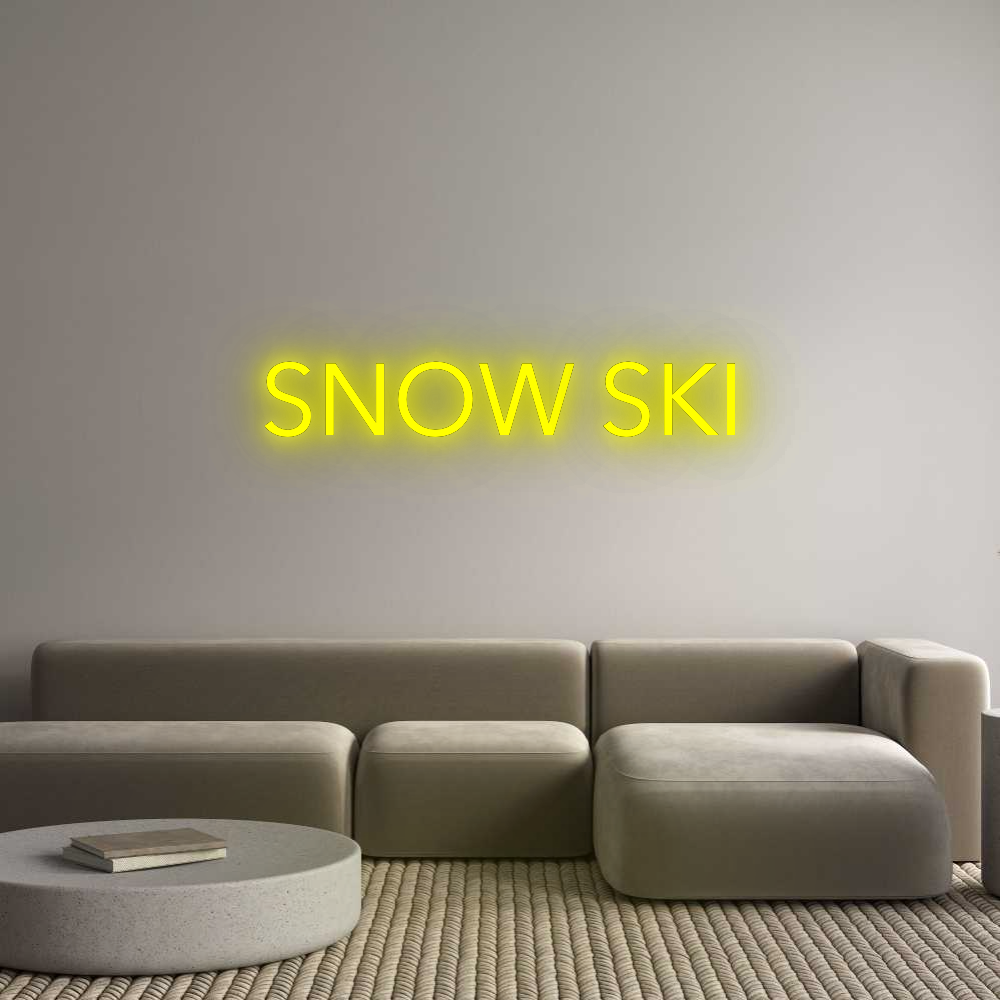 Custom Neon: SNOW SKI