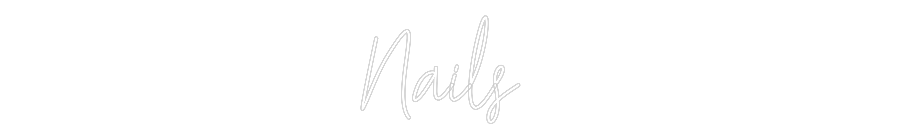 Custom Neon Text - Nails