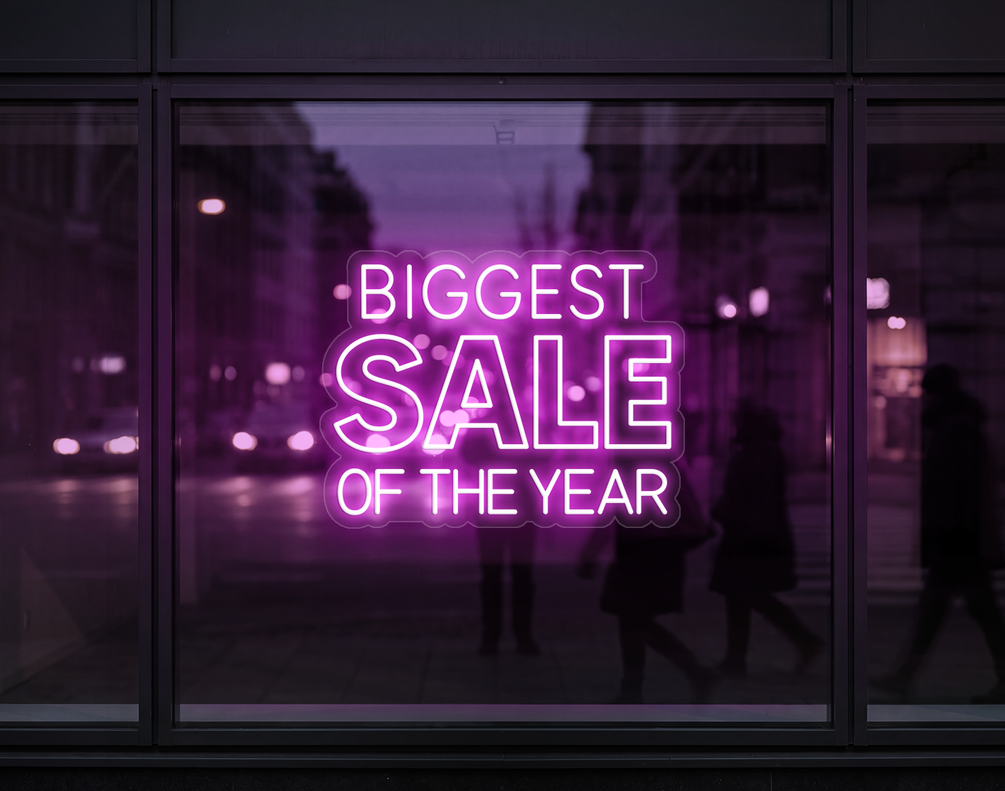 Biggest Sale Of The Year LED Neon Sign - Bubblegum Pink